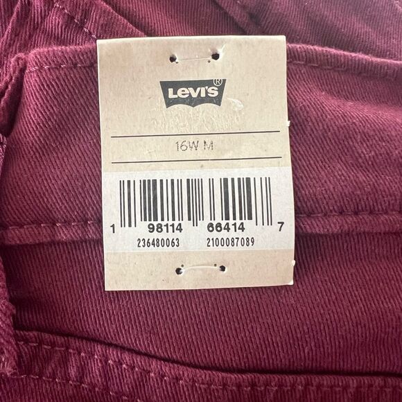 Levi's Plus Classic Straight Jeans Windsor Wine- Size 16W - Picture 7 of 13